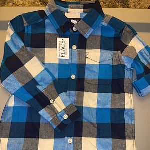 Childrens Place Blue Flannel 3T